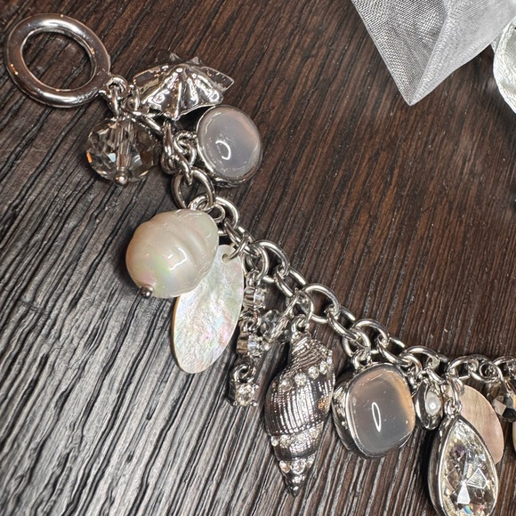 Elegant Silver Charm Bracelet - Picture 2 of 3